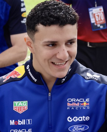 Isack Hadjar portrait